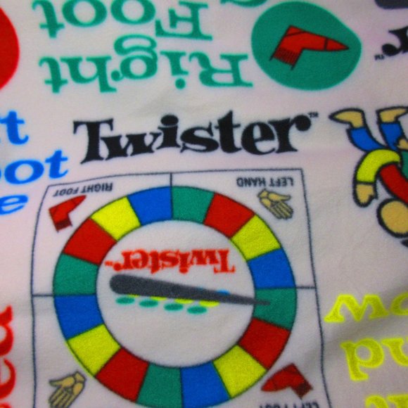 Twister Board Game 54" x 58" Fleece Blanket - Picture 3 of 3